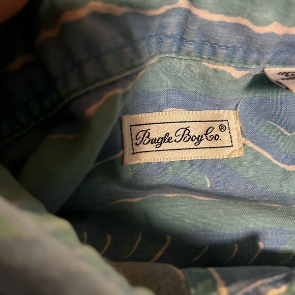 Rad 90s Abstract Button Down Shirt L - Picture 2 of 4